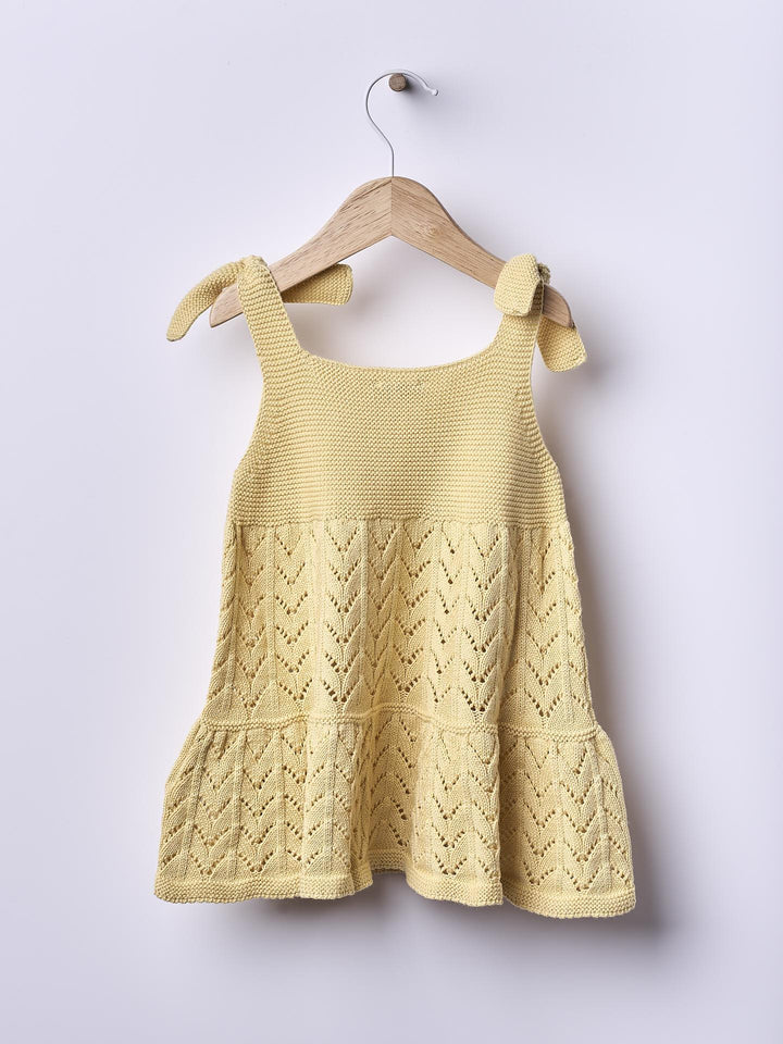 Abito con spalline sottili lavorato a maglia in cotone biologico 07304A 58 WEDOBLE 