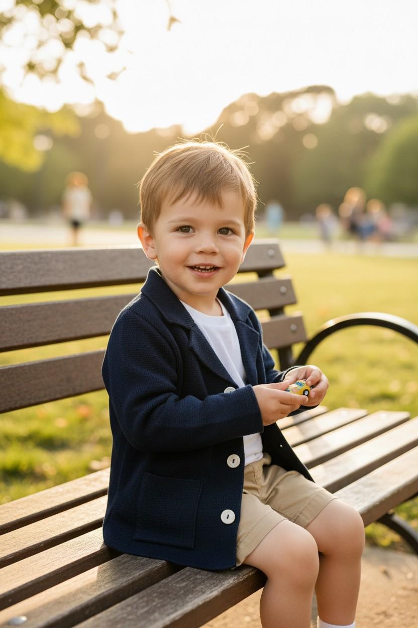 Cardigan a giacca in filo con bottoni a contrasto 61636 BL LA NUIT 