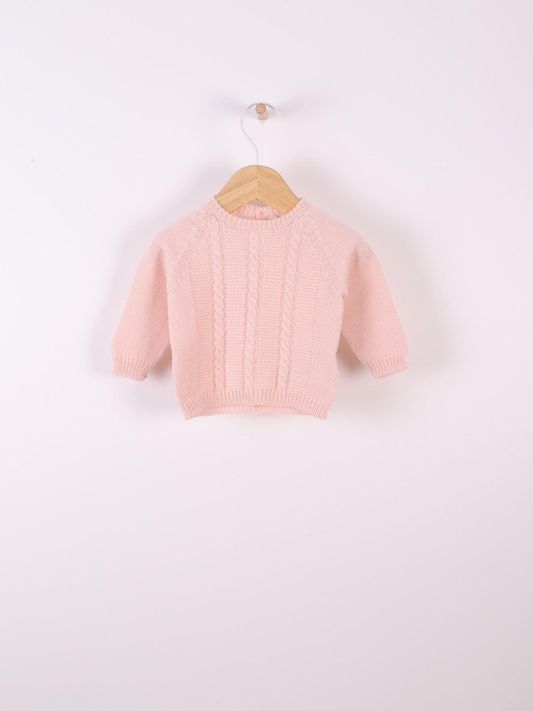 Maglione in lana merino con trecce 08301A 02 WEDOBLE 