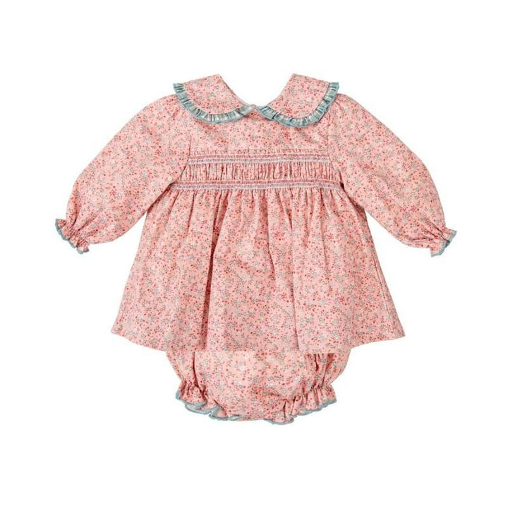 Completo con smock floreale 92651 RV BABIDU 