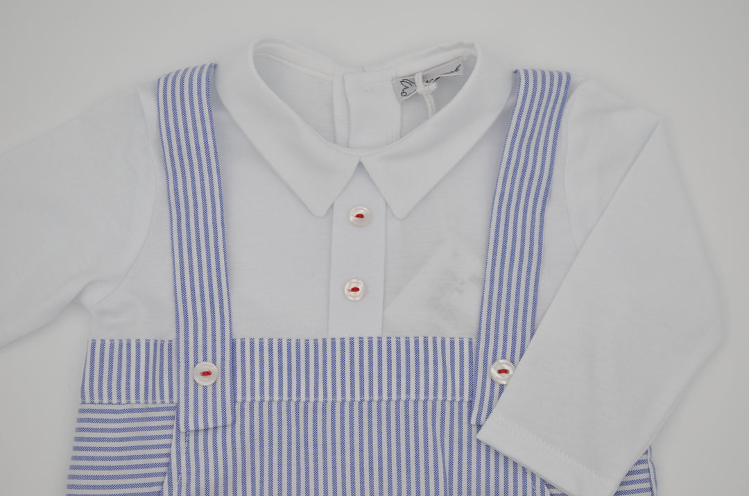 Pagliaccetto a righe blu e bianco 201TSP BB NINNAOH 