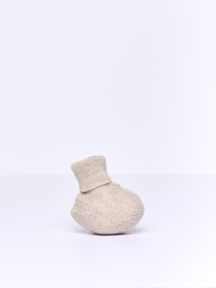 Scarpine lavorati a maglia in misto lana e cashmere 02345A 04 WEDOBLE 