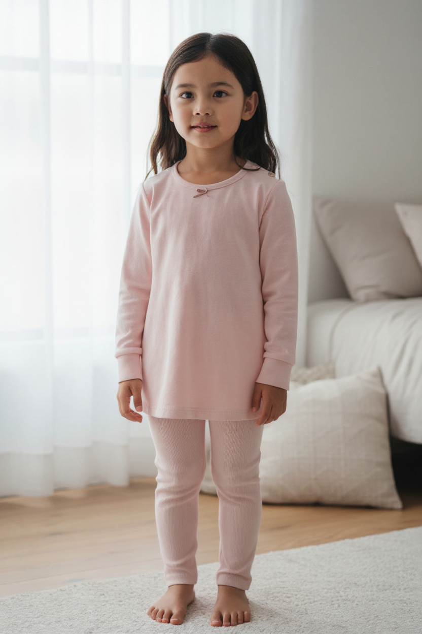 Pigiama caldo cotone con fiocchetto FSI 9150I00 02# SOTTOCOPERTA 