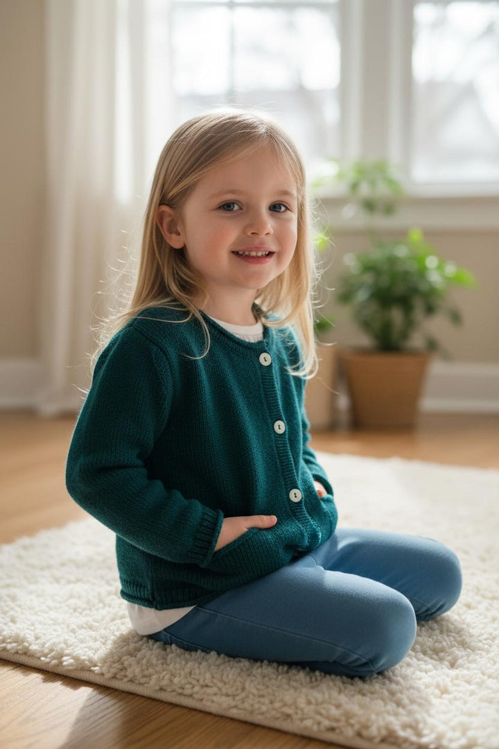 Cardigan scollo tondo in misto lana LN62633 VE LA NUIT 