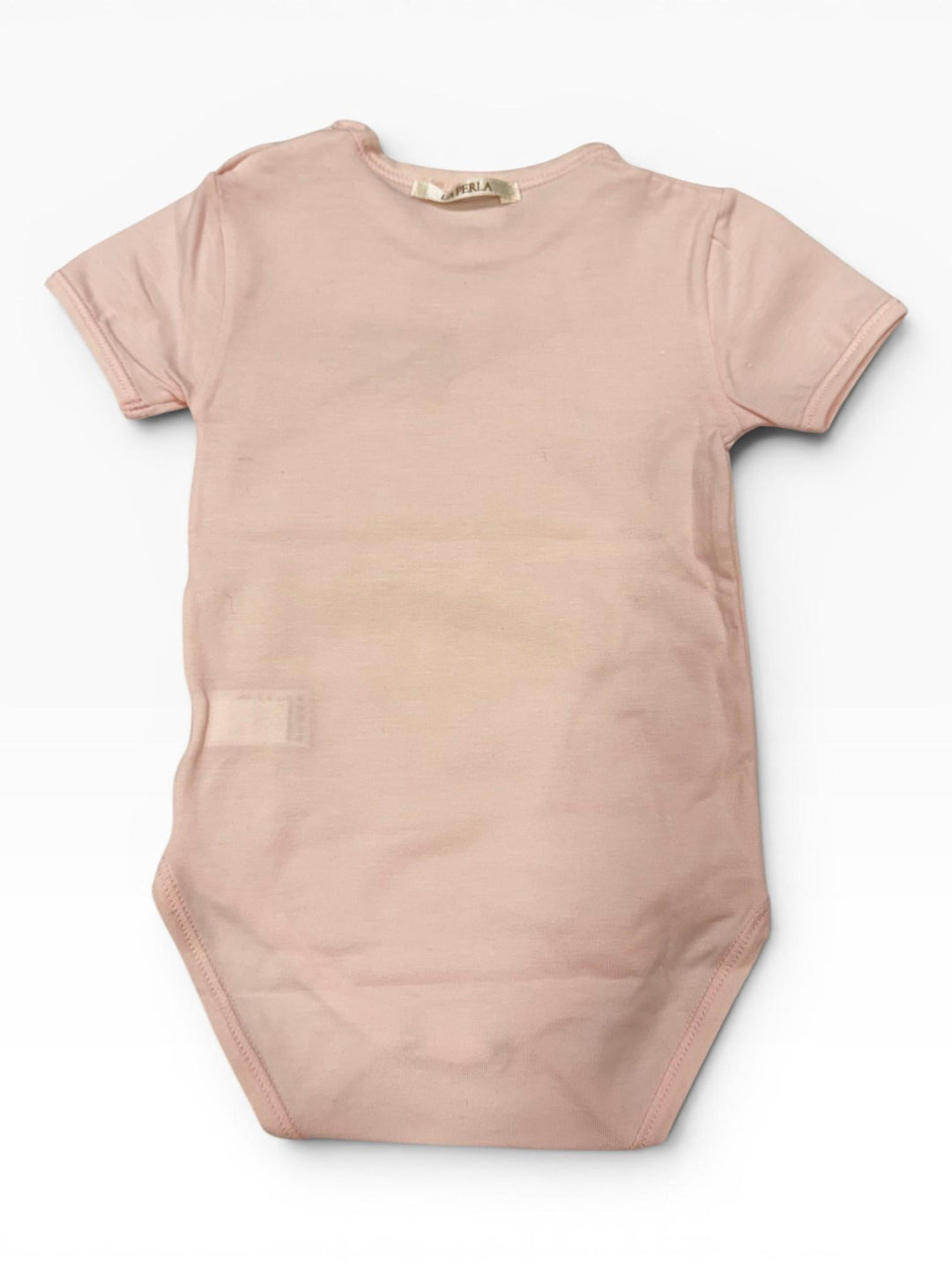 Body rosa con inserto in pizzo ricamato 52211 R0 STORY LORIS 