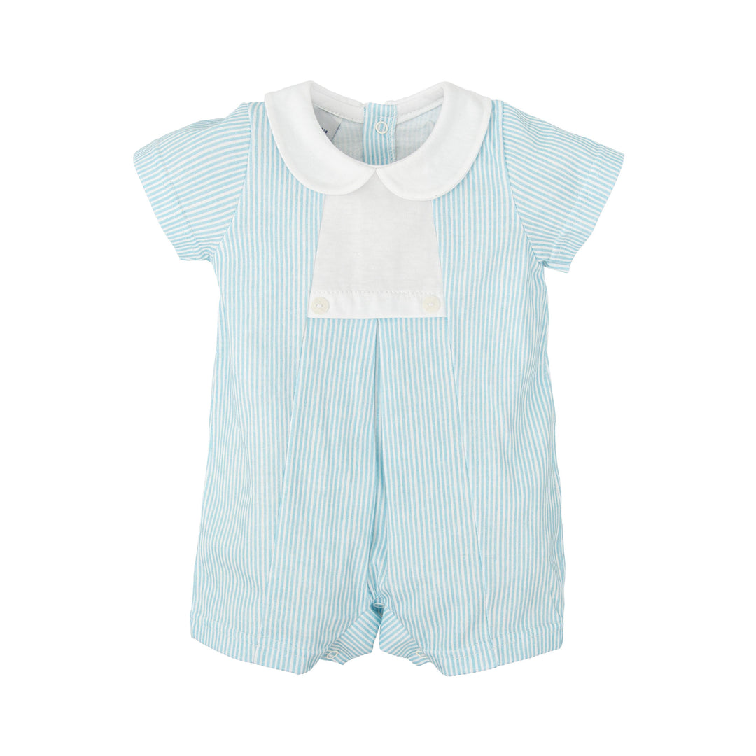 Pagliaccetto in cotone a righe con colletto 32223 BT BABIDU 