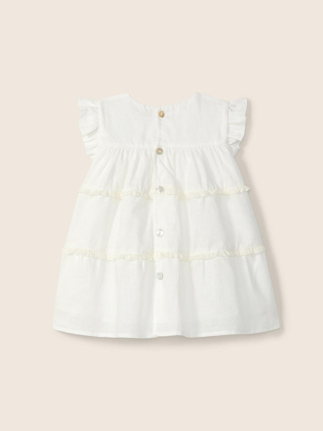 Vestito corto in cotone e lino 04704B 90 WEDOBLE 