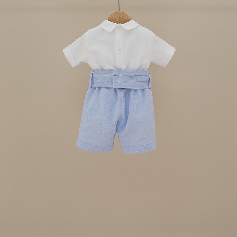 Completo in lino con papillon a righe CO500 BC NINNAOH 