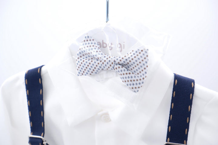 Completo con bretelle (pantalone begie) CB6770 BS Teto e Tatta 