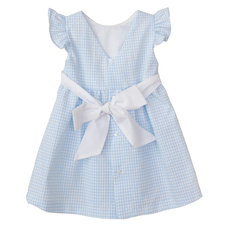 Abito vichy celeste VY86G CE Baby gi 
