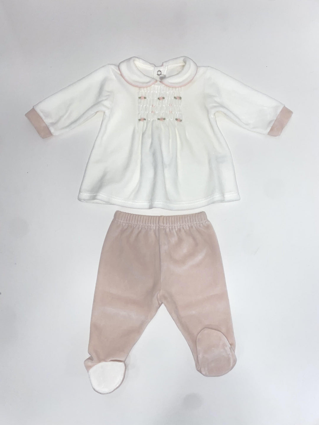 Completo due pezzi in ciniglia bicolore CL8080 BR Teto e Tatta 