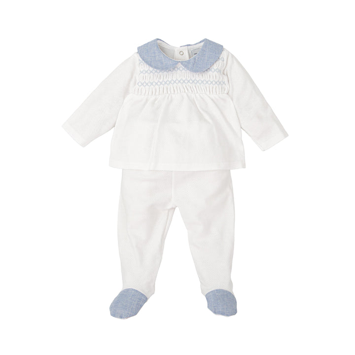 Completo in cotone con dettagli ricamati 51361 JE BABIDU 