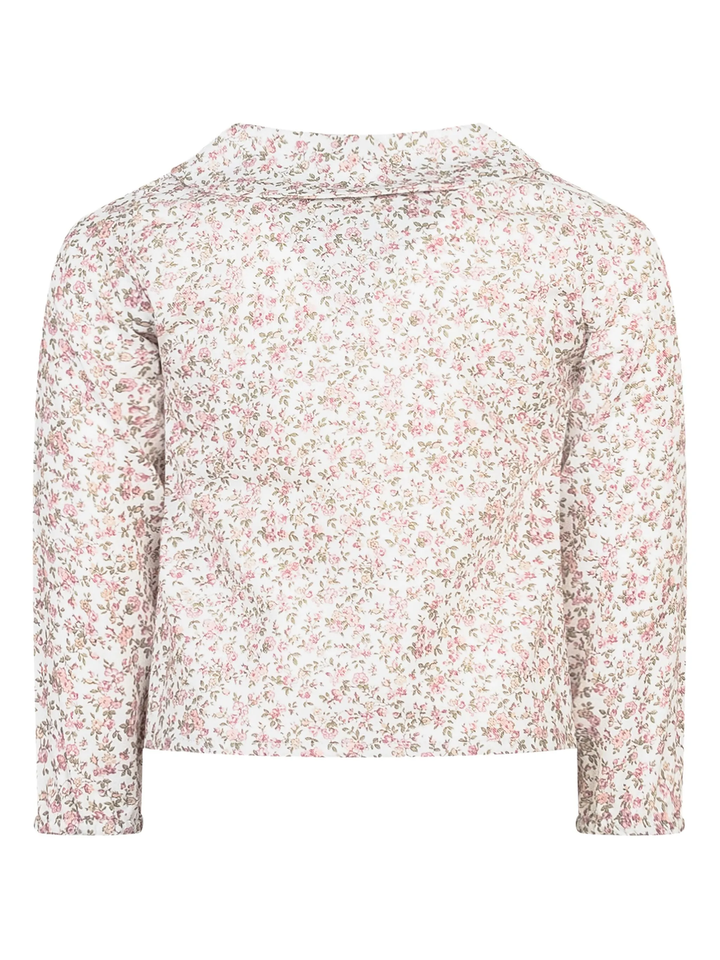 Camicia in cotone neonata con stampa floreale CAM/R N VE ORSO BRUNO 
