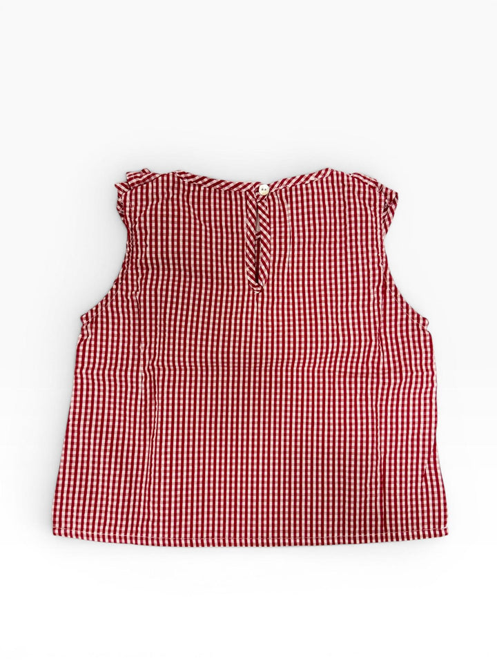 Blusa a quadretti vichy in cotone VARAZZE BRS ORSO BRUNO 