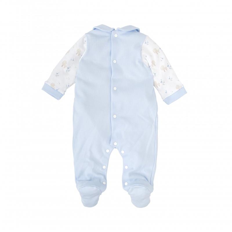 Tutina in caldo cotone con colletto e fantasia orsetti 12126 CE BABIDU 