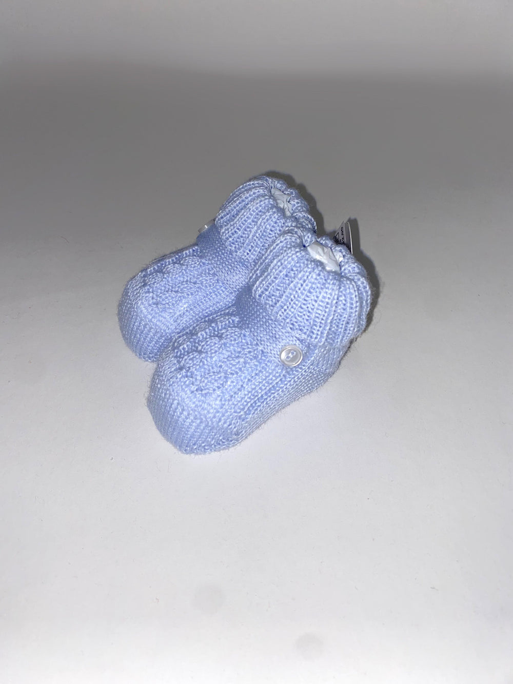 Scarpine da neonato in lana con lavorazione a treccia 702 CE BABY Lord 