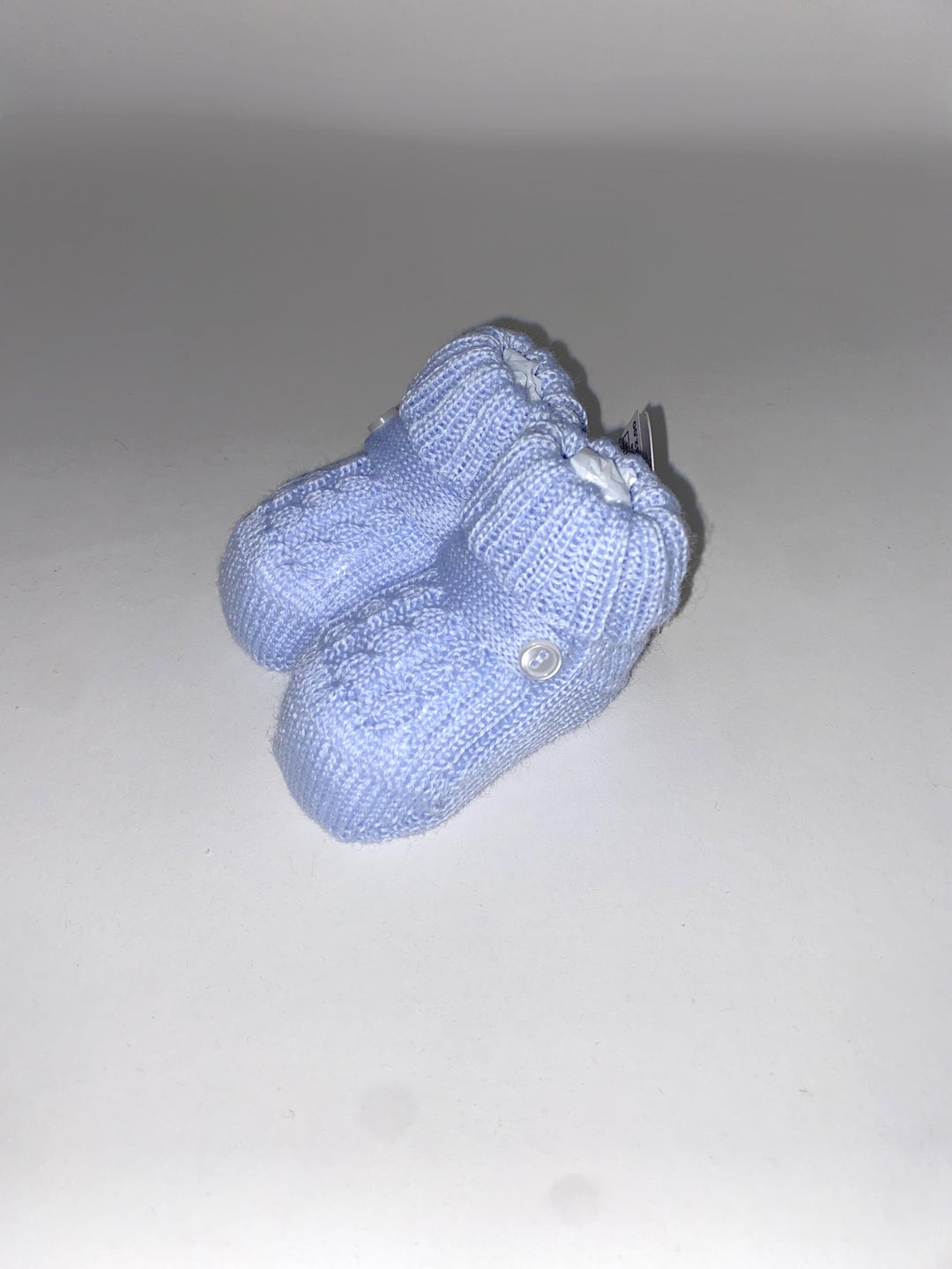 Scarpine da neonato in lana con lavorazione a treccia 702 CE BABY Lord 