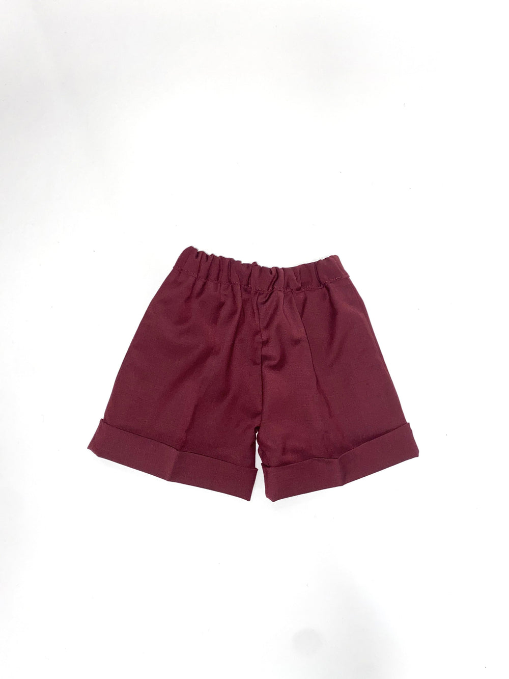 Bermuda all'Inglese in fresco lana bordeaux NAPOLI 107 Mantì 