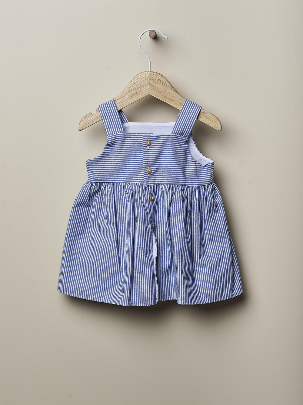 Abito in denim con righe 09704R 90 WEDOBLE 