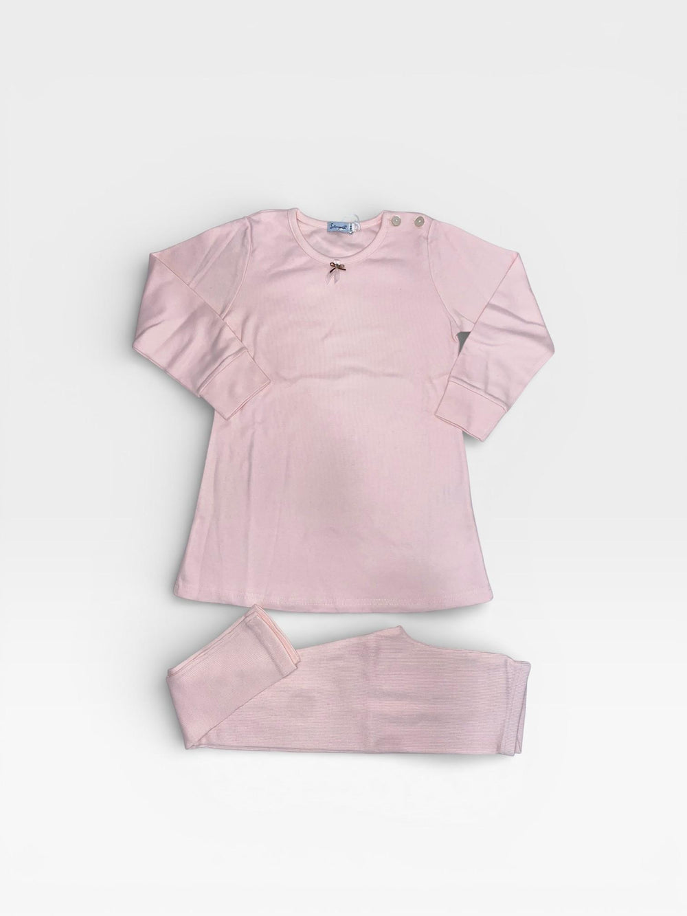 Pigiama caldo cotone con fiocchetto FSI 9150I00 02# SOTTOCOPERTA 