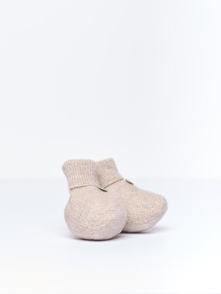 Scarpine lavorati a maglia in misto lana e cashmere 02345A 04 WEDOBLE 