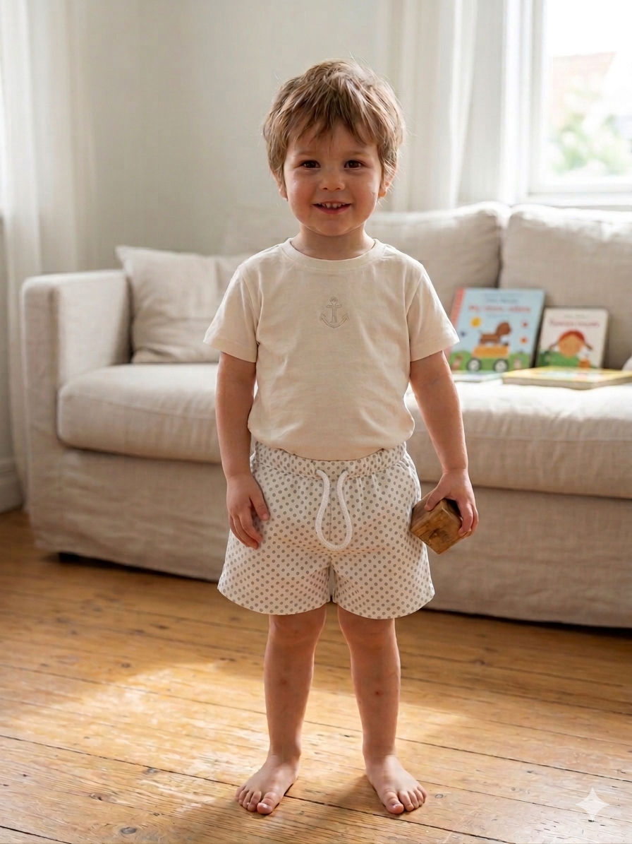 Pantaloncino in cotone con coulisse ANDREA 81 Mantì 