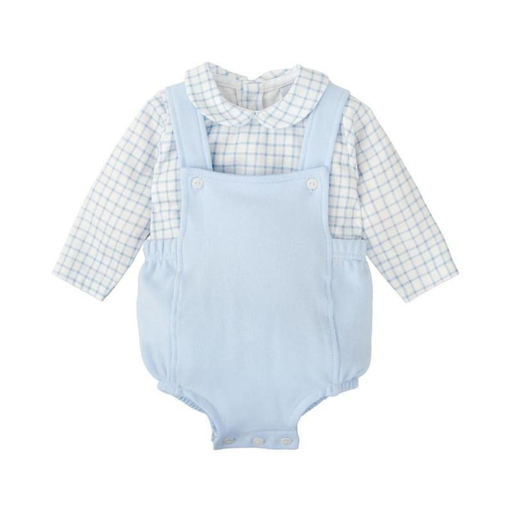 Salopette corta e camicia vichy 40614 CE BABIDU 