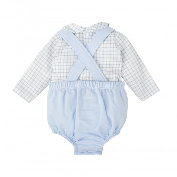 Salopette corta e camicia vichy 40614 CE BABIDU 