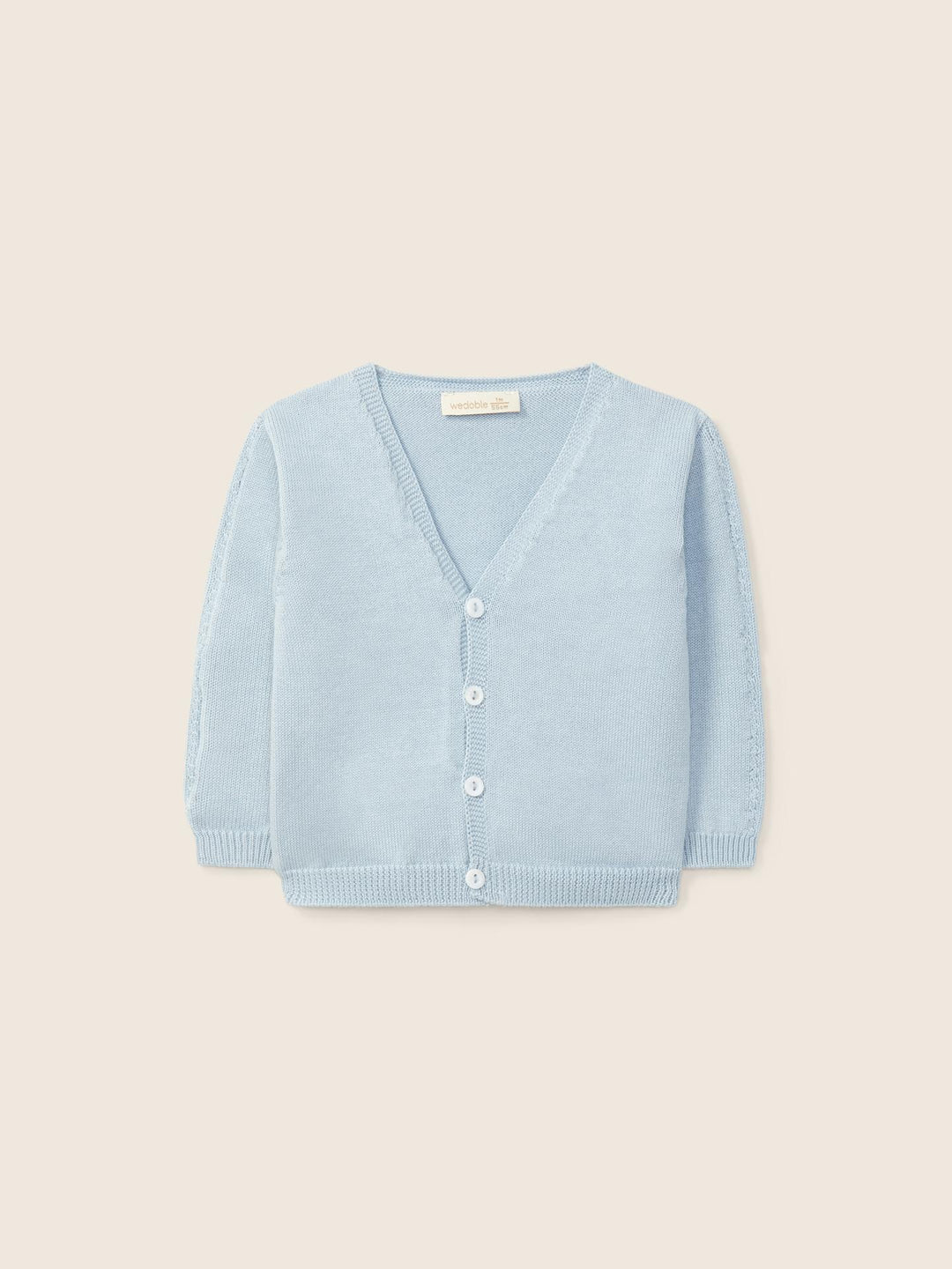 Cardigan scollo a V in filo 03308C 01 WEDOBLE 
