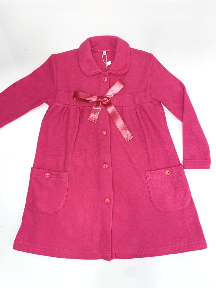 Vestaglia in pile fucsia con fiocco 05 FX Bobosette! 