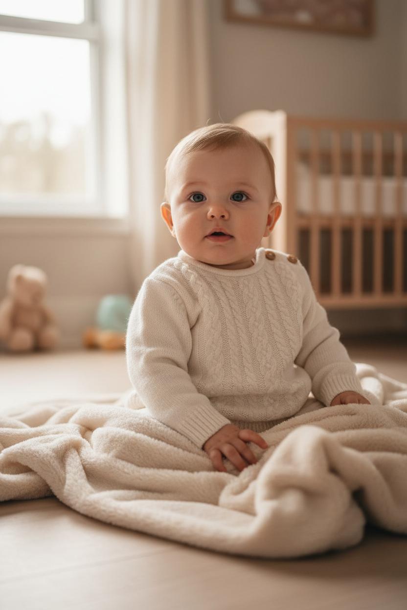 Maglioncino misto lana color latte 25210 LA Babby 