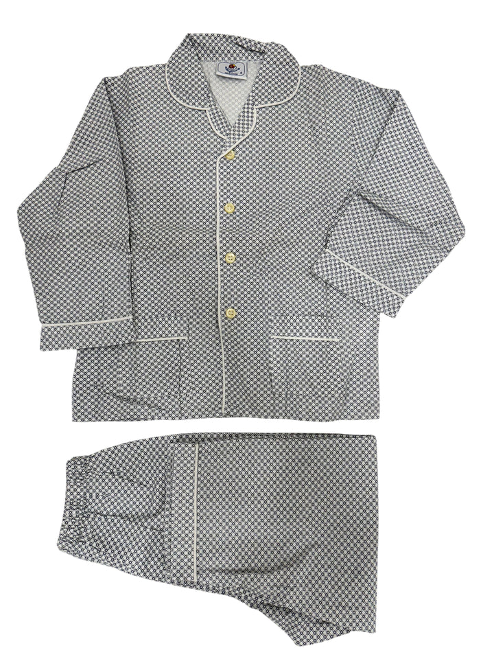 Pigiama lungo in cotone a fantasia CHARLY B 280 GOLD 