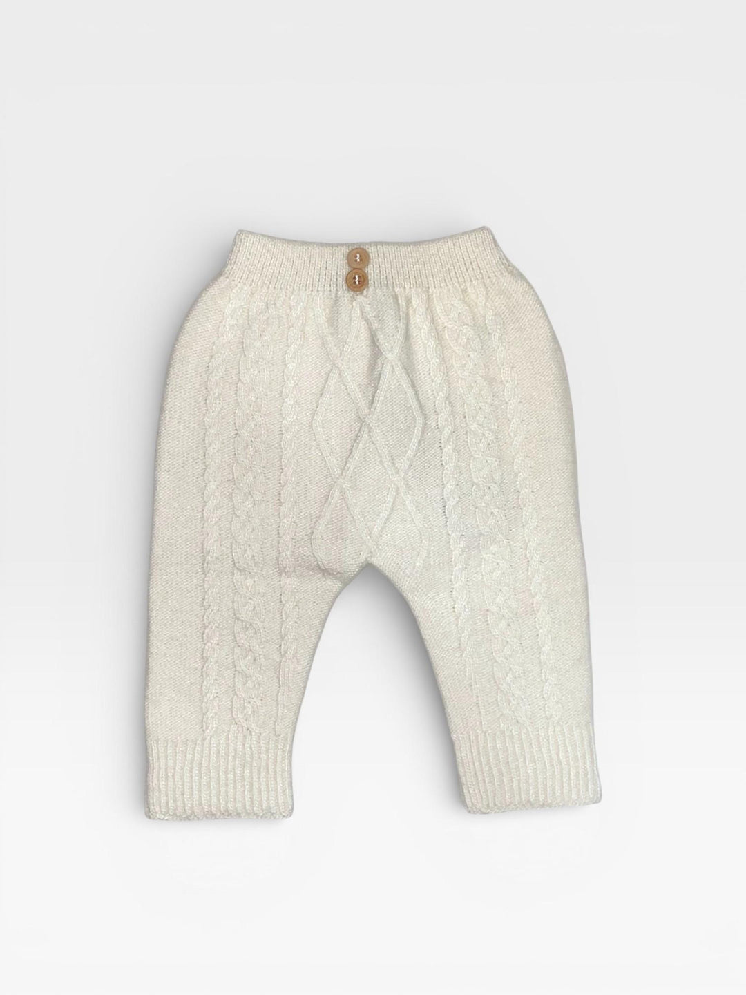 Ghettine in misto lana color latte 25202 LA Babby 