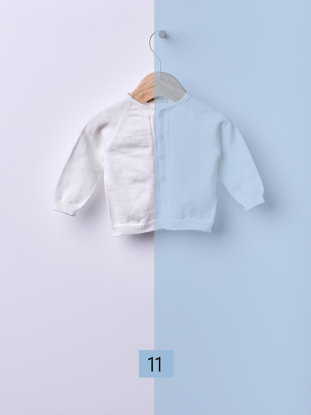 Cardigan scollo tondo in filo 04308B 11 WEDOBLE 