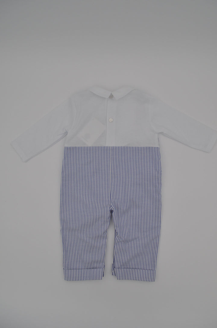 Pagliaccetto a righe blu e bianco 201TSP BB NINNAOH 