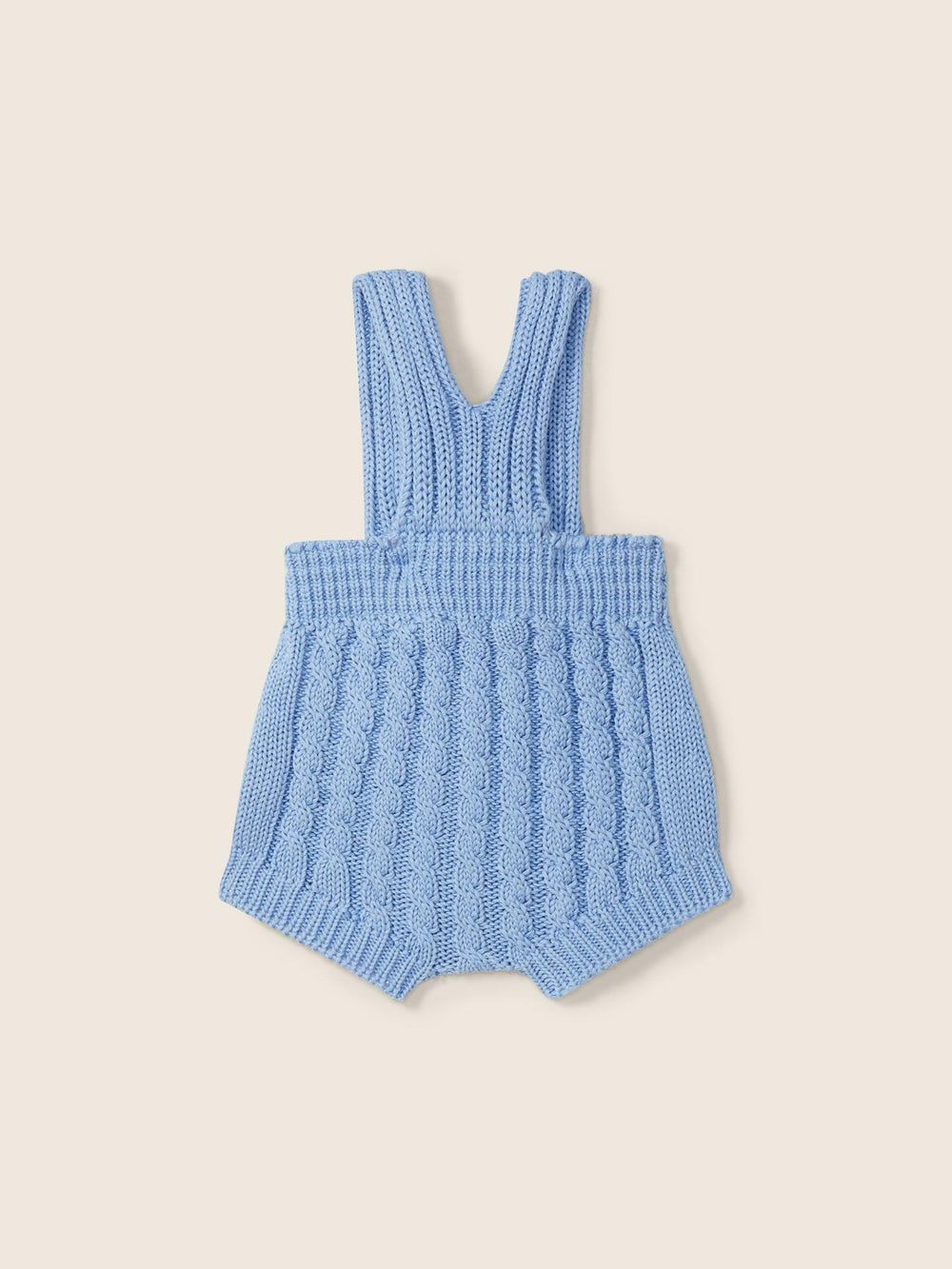 Salopette in filo a trecce azzurro 09305B 11 WEDOBLE 