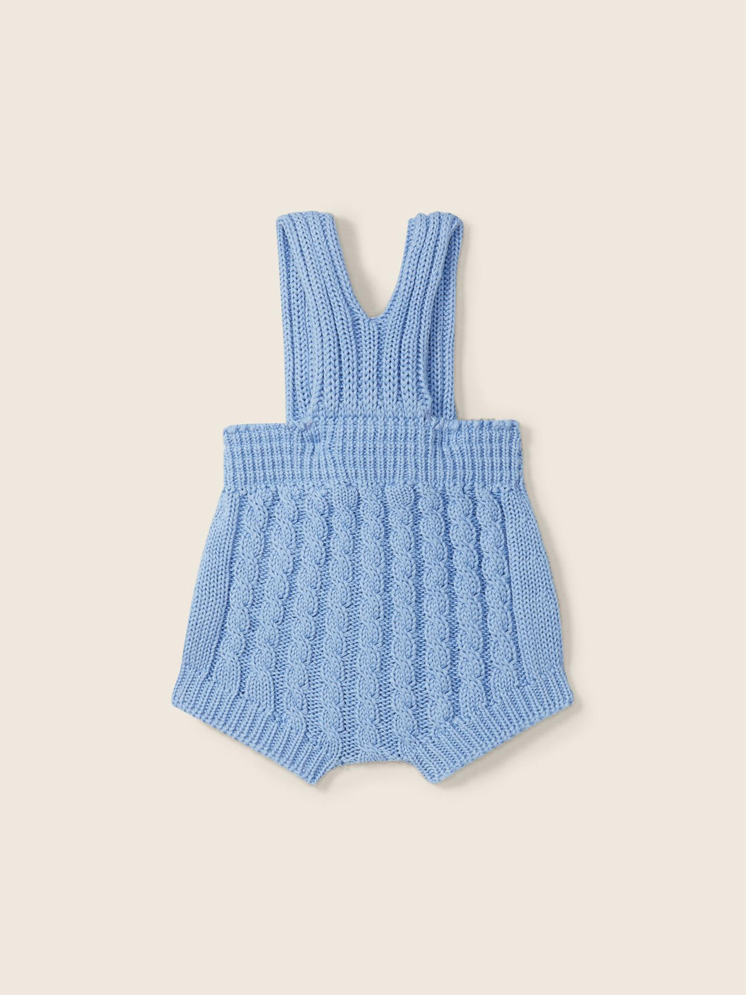 Salopette in filo a trecce azzurro 09305B 11 WEDOBLE 