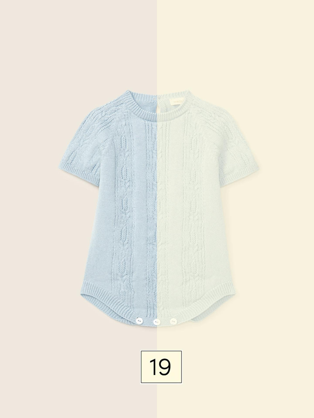 Pagliaccetto in filo traforato 03305A 19 WEDOBLE 