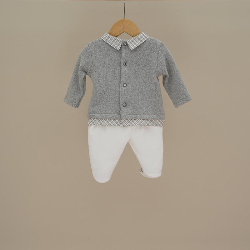 Completo due pezzi grigio e a quadretti 213C GR NINNAOH 