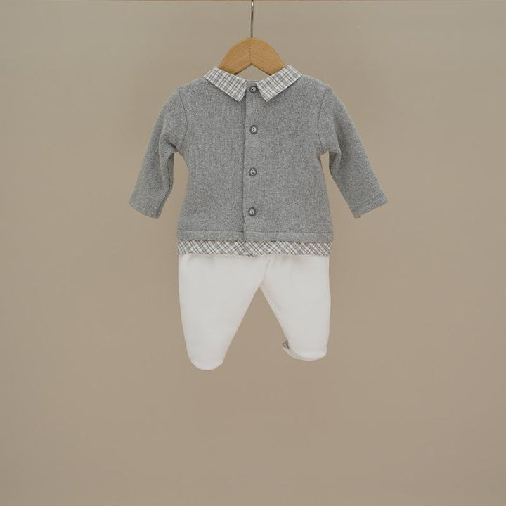 Completo due pezzi grigio e a quadretti 213C GR NINNAOH 