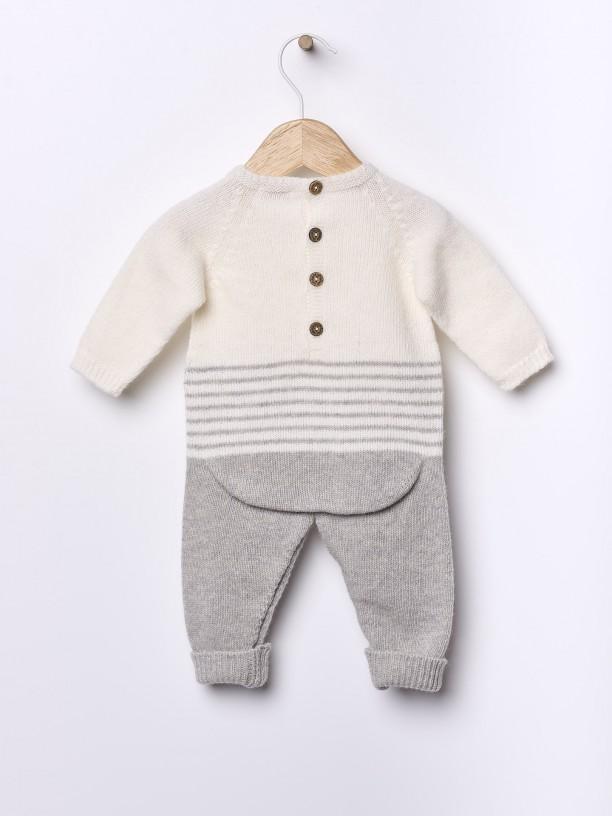 Tutina a fantasia in lana merino 09346A 17 WEDOBLE 