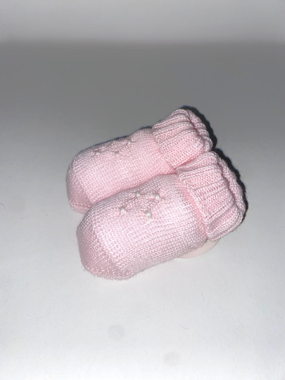 Scarpine da neonato di lana rosa 711 RB BABY Lord 