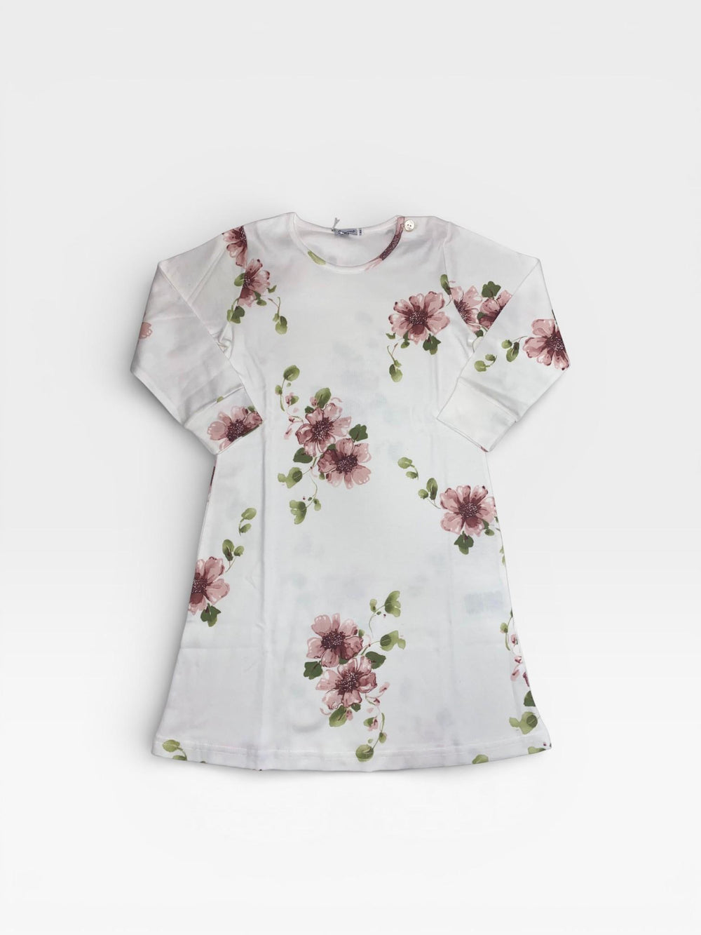 Camicia da notte in caldo cotone a fantasia floreale 1932I00 803 SOTTOCOPERTA 