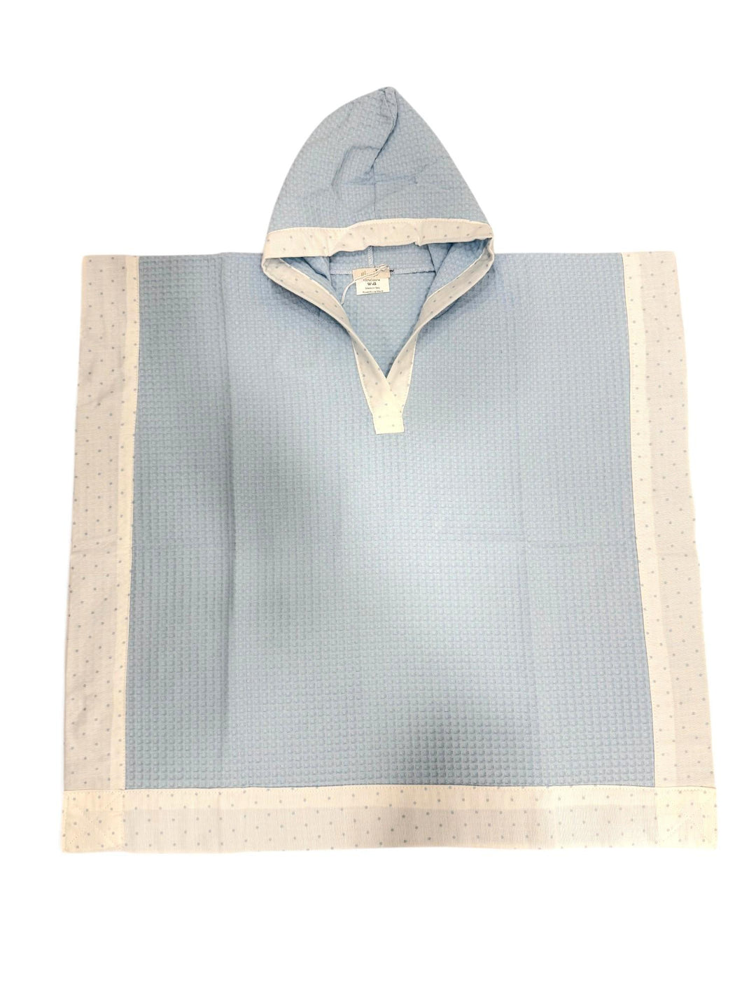 Poncho a nido d'ape con profili a pois LIPARI 92/70 Mantì 