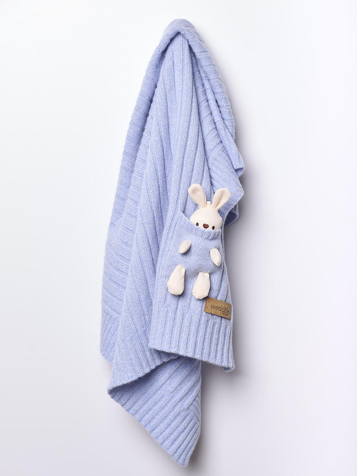 Coperta in lana con coniglietto 04306A 43 WEDOBLE 