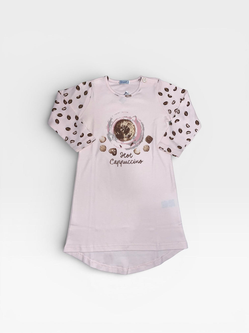 Camicia da notte in caldo cotone "Hot cappuccino" 2232I08 807 SOTTOCOPERTA 