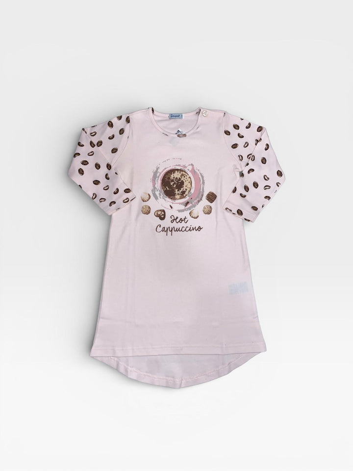 Camicia da notte in caldo cotone "Hot cappuccino" 2232I08 807 SOTTOCOPERTA 