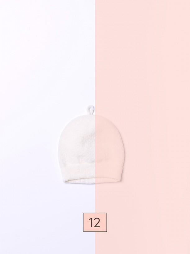 Cappello lavorato a maglia in misto lana e cashmere 02307A 12 WEDOBLE 