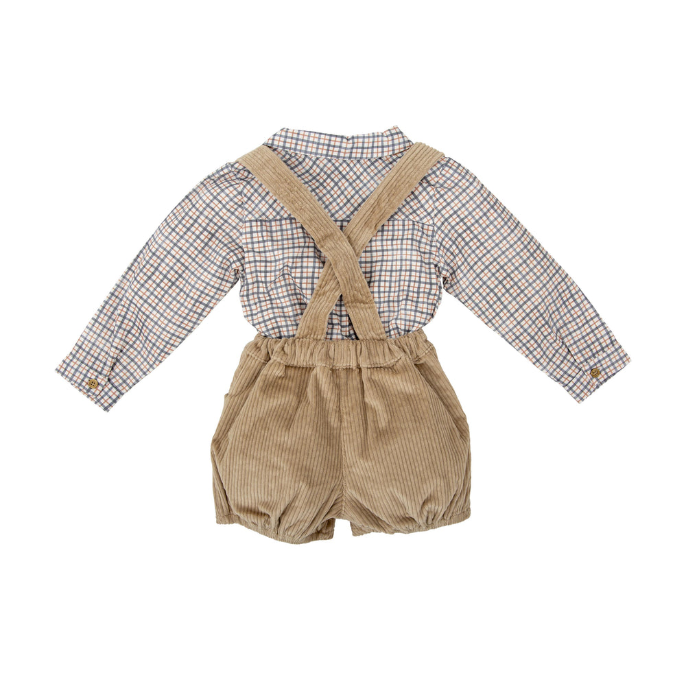 Salopette in velluto con camicia 42657 BS BABIDU 