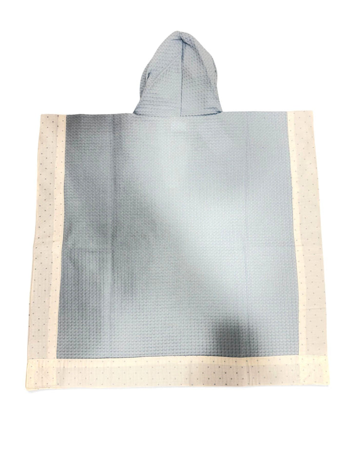 Poncho a nido d'ape con profili a pois LIPARI 92/70 Mantì 